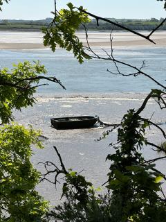 Tide dropping in the River Taw estuary
